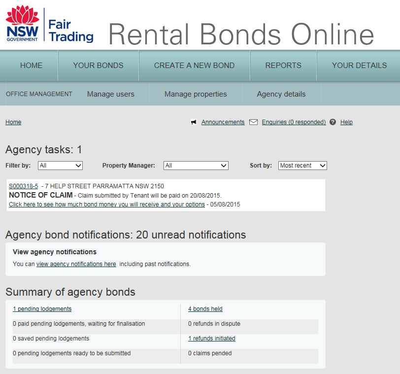 Rental Bond Receipt Template Nsw